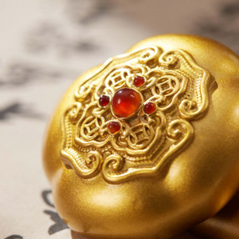 Zhu bingren copper Rotating Ruyi Handle Piece Creative and Fun Ornaments Exquisite Handheld Pieces Unique Plaything New Model