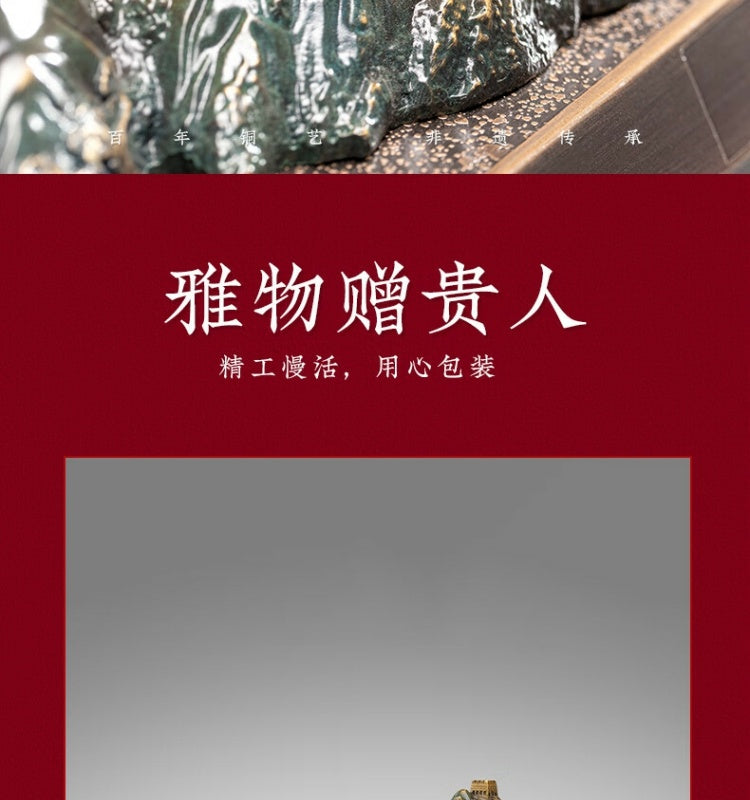 Zhu bingren copper Great Wall New Chinese Style Home Living Room Study Desk Creative Boutique Decoration Gift Ornament