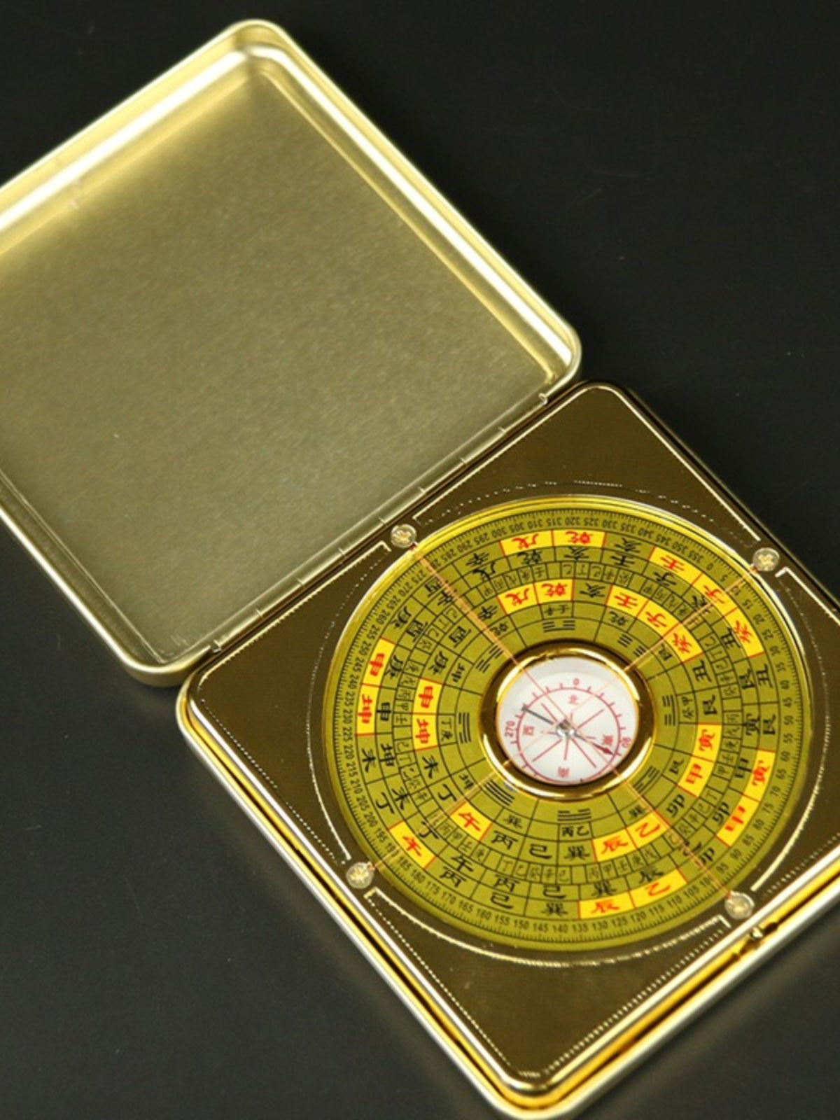 Zhu Bingren Copper Official Boxed Compass High Precision Professional Three-in-One Compass Portable Compass Wind Bagua Compass