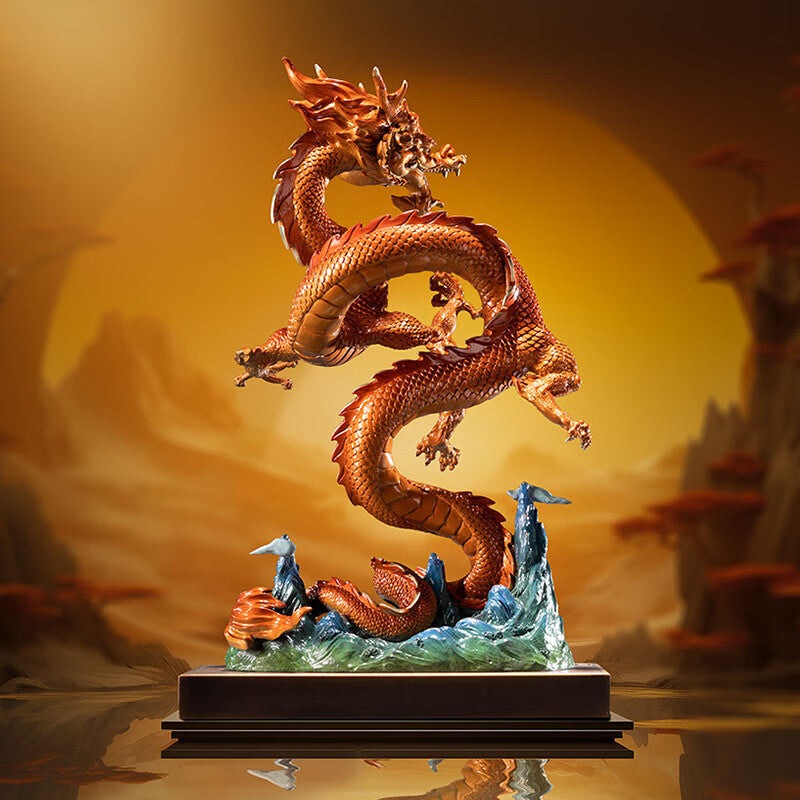 Zhu bingren copper Dragon Turns the Universe Dragon Ornament Living Room Entrance Decoration Craft Home Decor Office Decoration