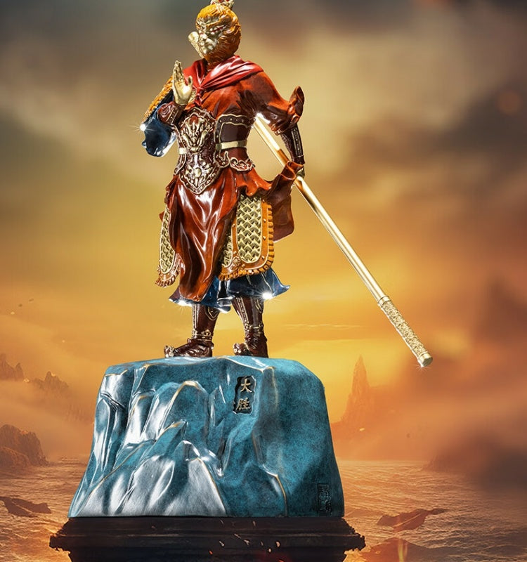 Zhu bingren copper Great Victory Living Room Entrance Study Desk Great Sage Sun Wukong Copper Craft Ornament Opening Gift