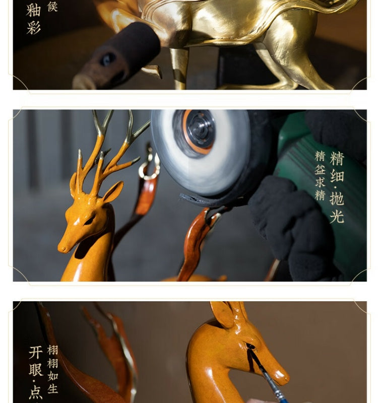 Zhu bingren copper Great Victory Living Room Entrance Study Desk Great Sage Sun Wukong Copper Craft Ornament Opening Gift