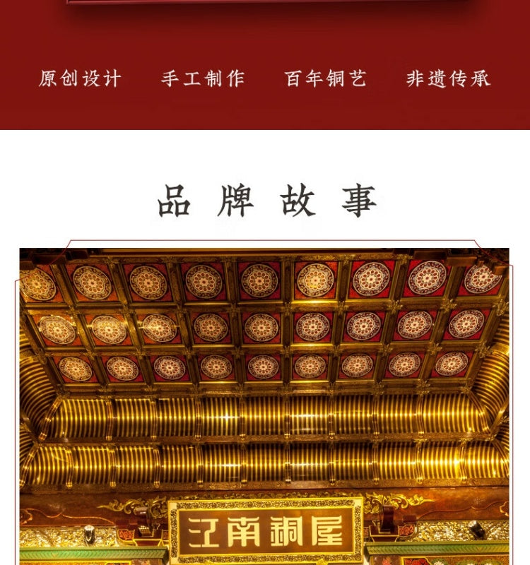 Zhu bingren copper Dragon Turns the Universe Dragon Ornament Living Room Entrance Decoration Craft Home Decor Office Decoration