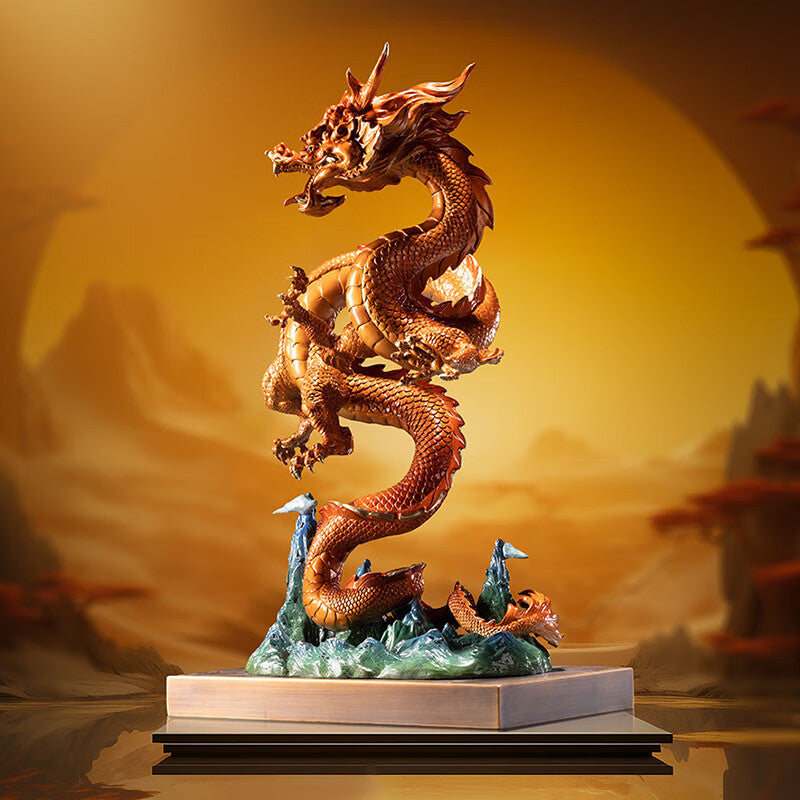 Zhu bingren copper Dragon Turns the Universe Dragon Ornament Living Room Entrance Decoration Craft Home Decor Office Decoration