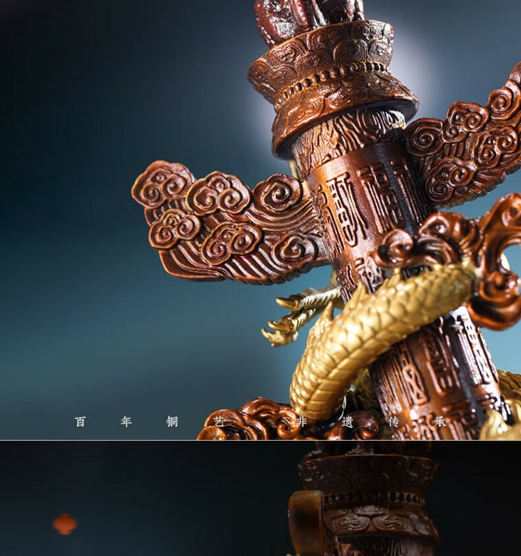 Zhu bingren copper A lasting legacy Home Table Living Room Entrance Decorations Crafts Living Room Office Dragon Ornaments