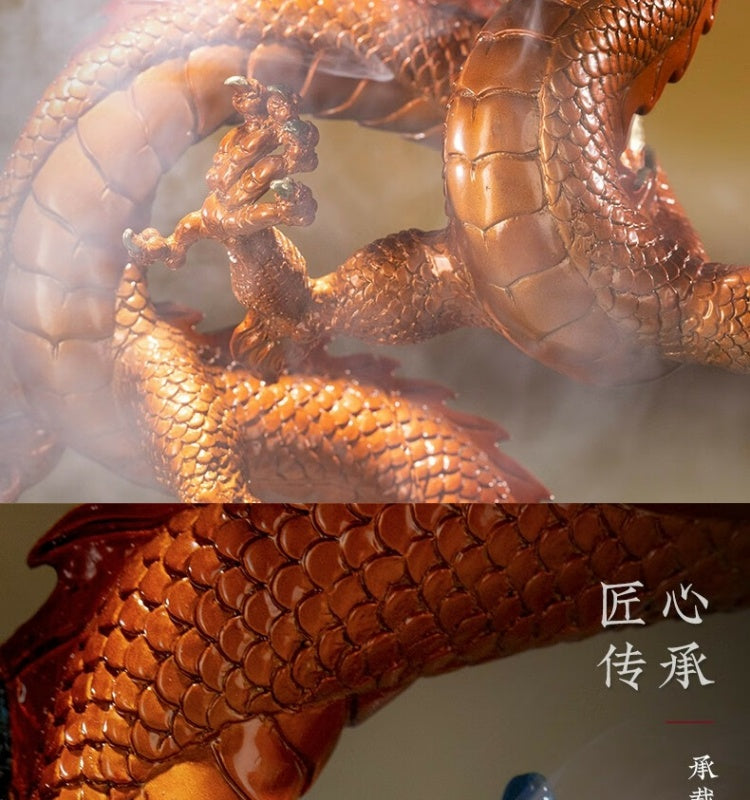 Zhu bingren copper Dragon Turns the Universe Dragon Ornament Living Room Entrance Decoration Craft Home Decor Office Decoration
