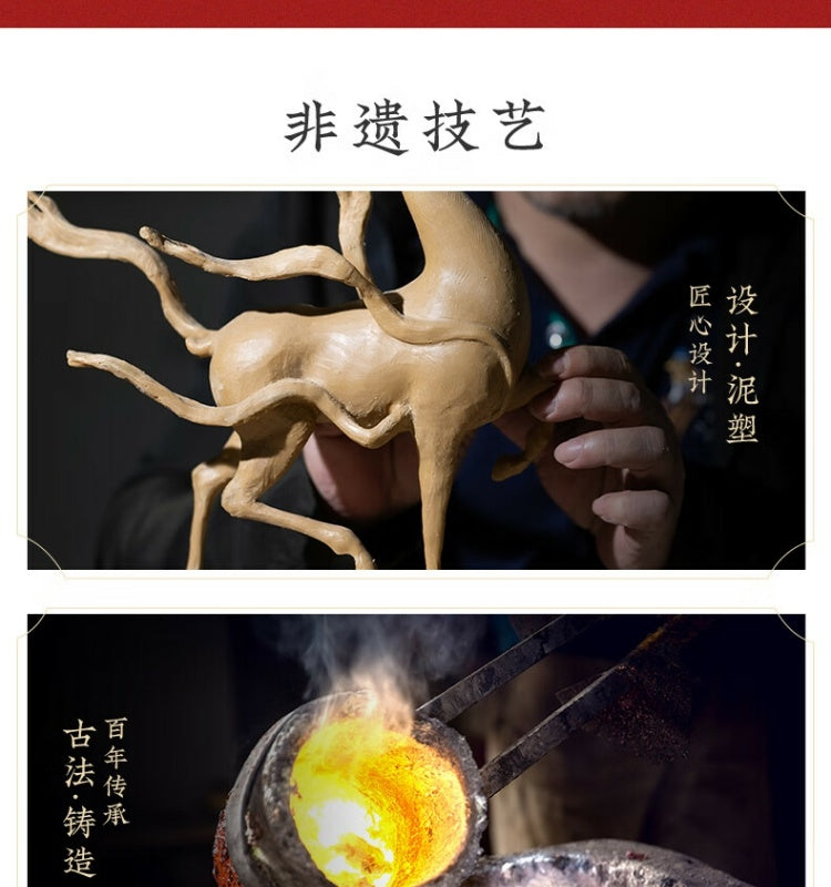 Zhu bingren copper Great Wall New Chinese Style Home Living Room Study Desk Creative Boutique Decoration Gift Ornament