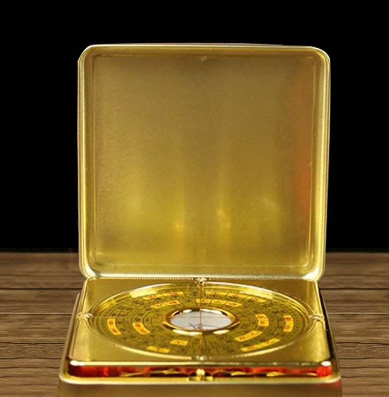 Zhu Bingren Copper Official Boxed Compass High Precision Professional Three-in-One Compass Portable Compass Wind Bagua Compass