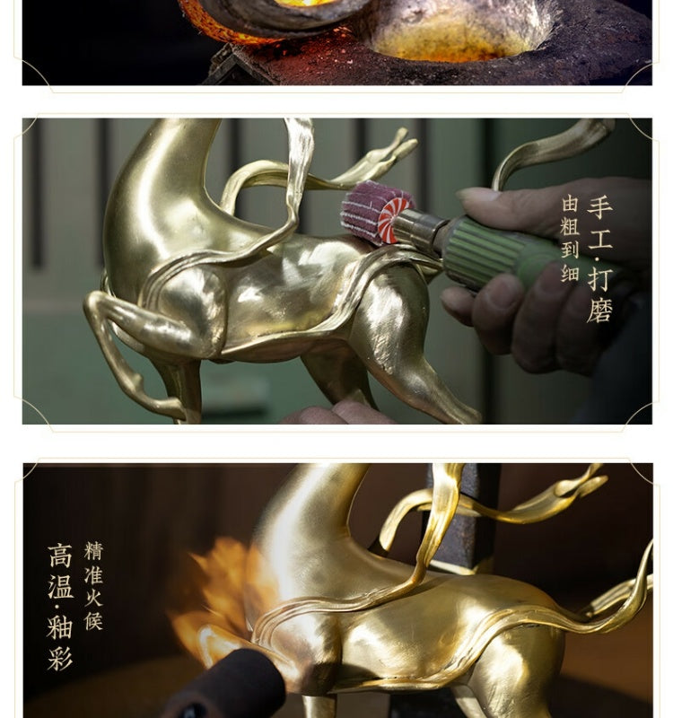 Zhu Bingren Copper Banknote Grade Happy Fruit Copper Ornament Home Happiness Little Apple Office Desktop Apple Gift