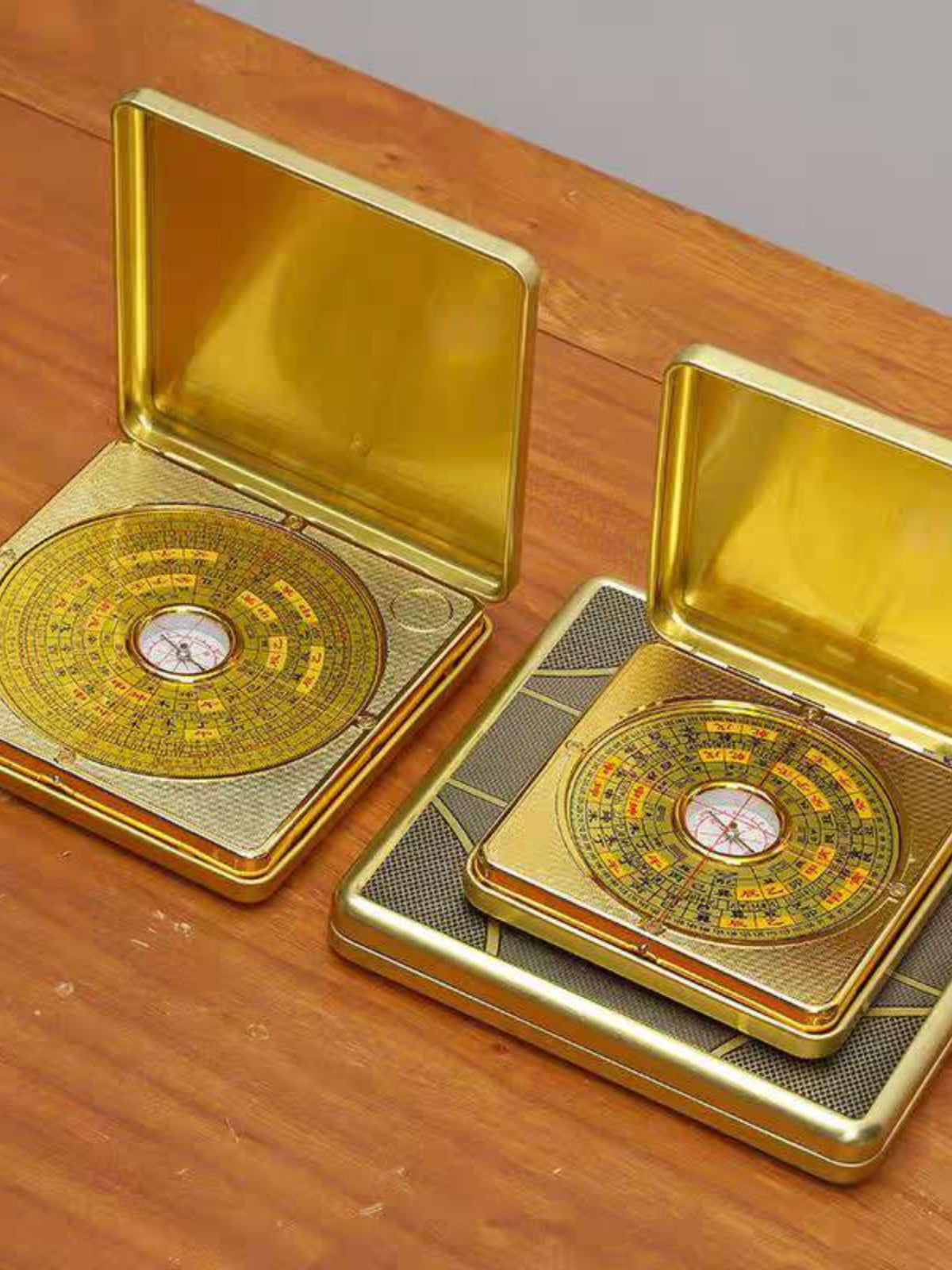 Zhu Bingren Copper Official Boxed Compass High Precision Professional Three-in-One Compass Portable Compass Wind Bagua Compass