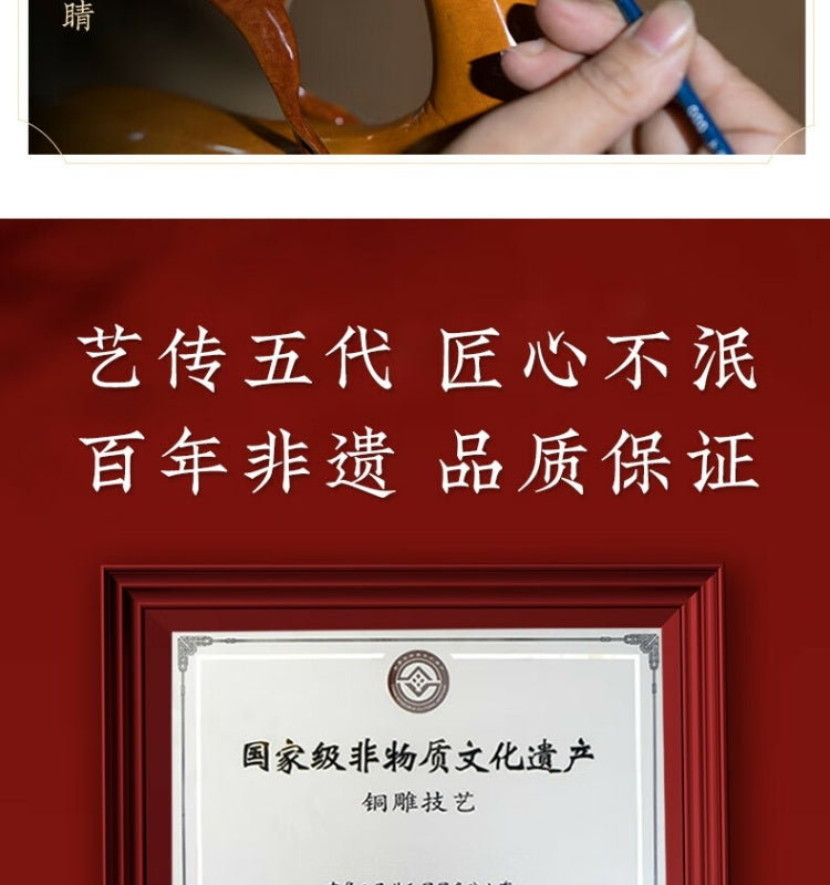 Zhu bingren copper Great Victory Living Room Entrance Study Desk Great Sage Sun Wukong Copper Craft Ornament Opening Gift