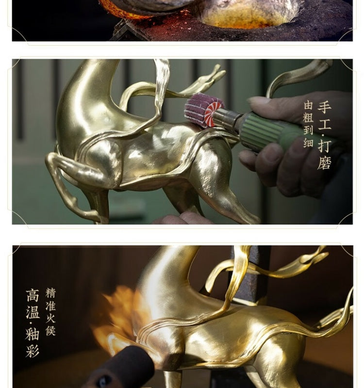 Zhu bingren copper Dragon Turns the Universe Dragon Ornament Living Room Entrance Decoration Craft Home Decor Office Decoration