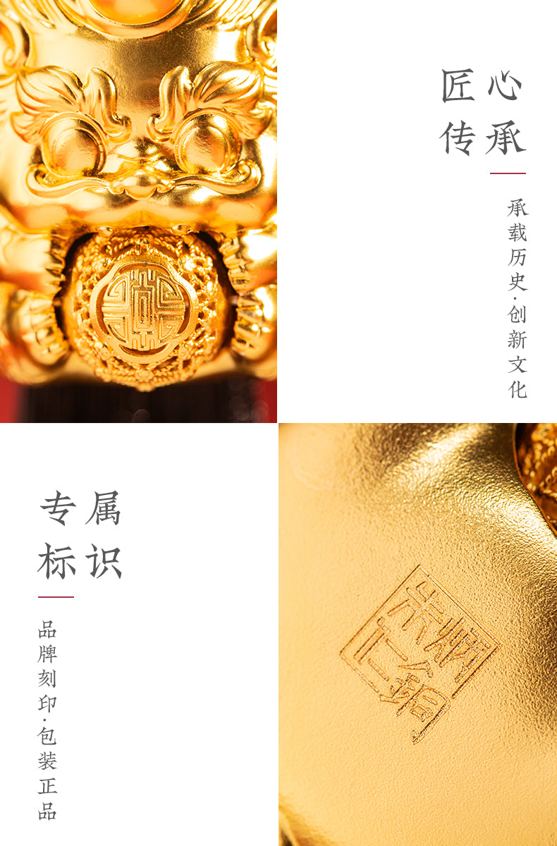Zhu bingren copper Fortune Pixiu Copper Pendant Filigree Craft Handheld Piece Wealth-Attracting Decoration Holiday Gift