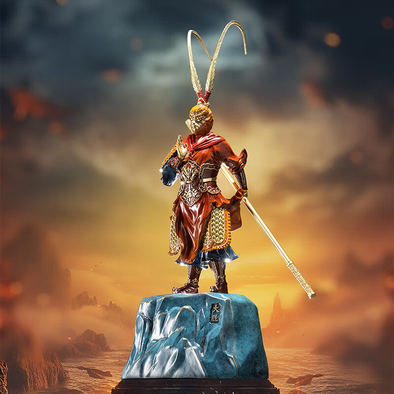 Zhu bingren copper Great Victory Living Room Entrance Study Desk Great Sage Sun Wukong Copper Craft Ornament Opening Gift