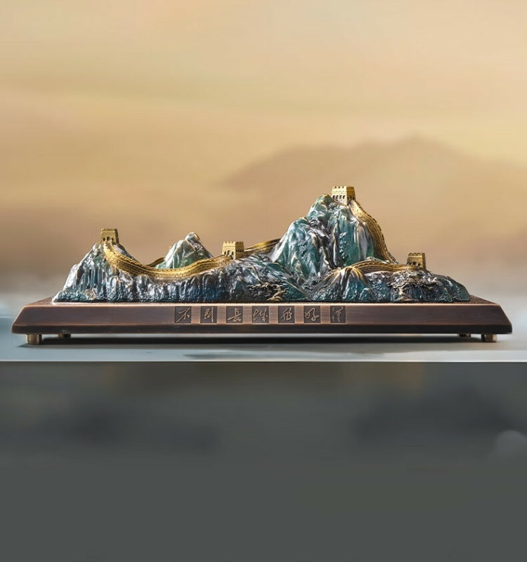 Zhu bingren copper Great Wall New Chinese Style Home Living Room Study Desk Creative Boutique Decoration Gift Ornament