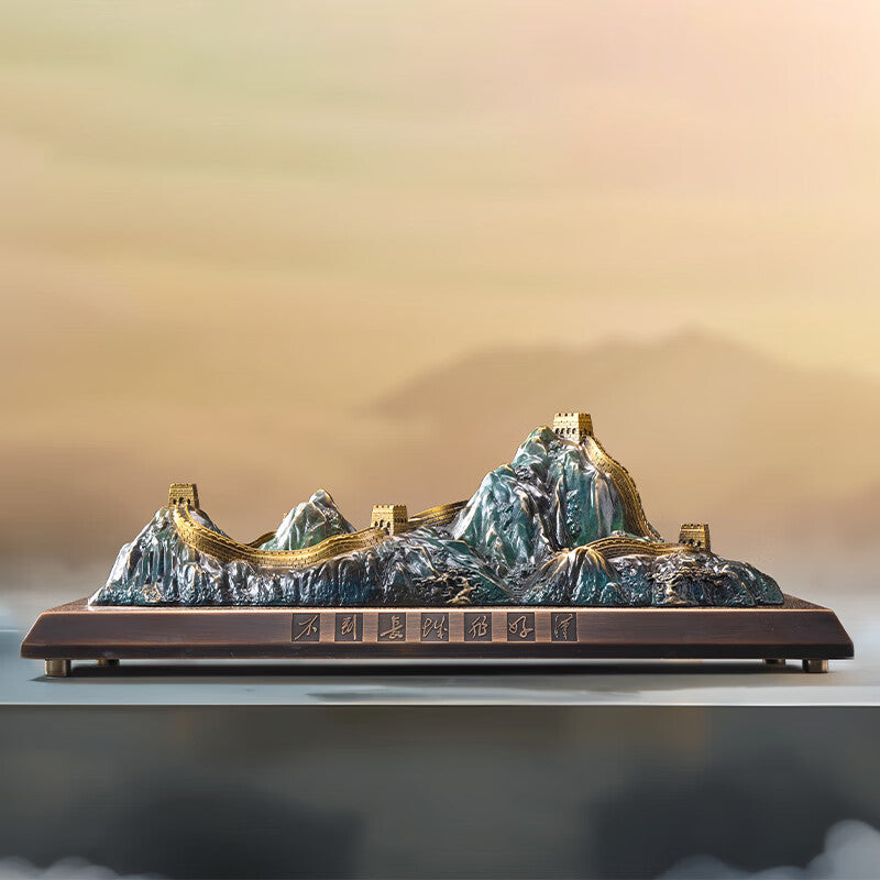Zhu bingren copper Great Wall New Chinese Style Home Living Room Study Desk Creative Boutique Decoration Gift Ornament