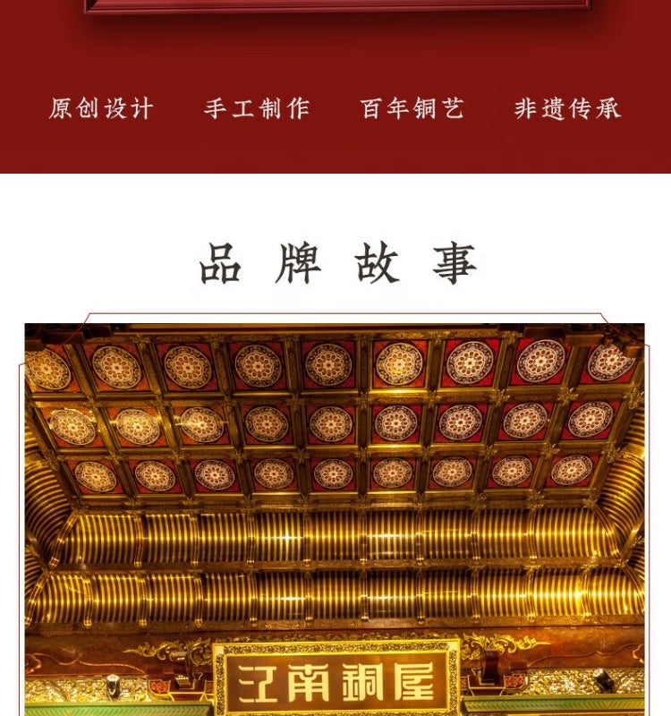Zhu bingren copper Great Wall New Chinese Style Home Living Room Study Desk Creative Boutique Decoration Gift Ornament
